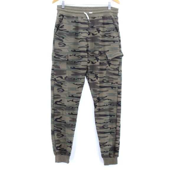 PAIZH Pants Joggers Women's Casual Skinny Camouflage Pattern Drawstring Size L - Picture 1 of 9